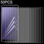 50 PCS for Galaxy A8 (2018) 0.26mm 9H Surface Hardness 2.5D Curved Edge Tempered Glass Screen Protector