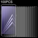 100 PCS for Galaxy A8 (2018) 0.26mm 9H Surface Hardness 2.5D Curved Edge Tempered Glass Screen Protector