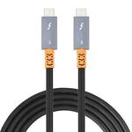 9049 100W USB-C / Type-C Male to USB-C / Type-C Male Two-color Data Cable 4K Audio Video Cable for Thunderbolt 3, Cable Length:1.5m