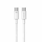 WK WDC-182 Original Series PD 100W USB-C/Type-C to USB-C/Type-C Fast Charge Data Cable, Length: 1m (White)