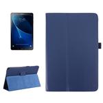 For Galaxy Tab A 10.1 (2016) / P585 Litchi Texture Horizontal Flip Leather Case with Holder(Dark Blue)