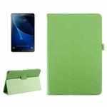 For Galaxy Tab A 10.1 (2016) / P585 Litchi Texture Horizontal Flip Leather Case with Holder(Green)