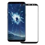 For Galaxy S9+ Front Screen Outer Glass Lens(Black)