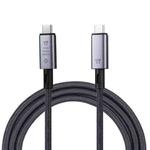 10Gbps 8K USB-C/Type-C to USB-C/Type-C Video Cable Compatible with USB 3.2, Length: 1m(Black)