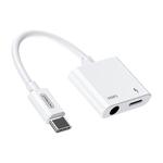 JOYROOM SH-C1 Type-C / USB-C to HIFI + PD Digital Audio Converter Adapter (White)