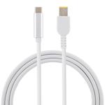 USB-C / Type-C to Big Square Male Laptop Power Charging Cable for Lenovo, Cable Length: about 1.5m(White)