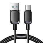 JOYROOM S-AC027A14 Multi-Color Series 3A USB to USB-C / Type-C Fast Charging Data Cable, Length:1.2m(Black)