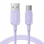 JOYROOM S-AC027A14 Multi-Color Series 3A USB to USB-C / Type-C Fast Charging Data Cable, Length:1.2m(Purple)