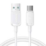 JOYROOM S-AC027A14 Multi-Color Series 3A USB to USB-C / Type-C Fast Charging Data Cable, Length:2m(White)