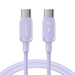 JOYROOM S-CC100A14 Multi-Color Series 100W USB-C / Type-C to USB-C / Type-C Fast Charging Data Cable, Length:1.2m (Purple)