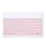 X3 10 inch Universal Tablet Round Keycap Wireless Bluetooth Keyboard (Pink)