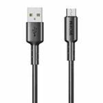 WEKOME WDC-01 Tidal Energy Series 3A USB to Micro USB PVC Data Cable, Length: 1m (Black)