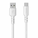 WEKOME WDC-01 Tidal Energy Series 6A USB to USB-C/Type-C PVC Data Cable, Length: 1m (White)