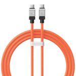 Baseus Cool Play Series CAKW000207 100W USB-C / Type-C to USB-C / Type-C Fast Charging Data Cable, Length: 1m(Orange)