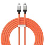 Baseus Cool Play Series CAKW000307 100W USB-C / Type-C to USB-C / Type-C Fast Charging Data Cable, Length: 2m(Orange)