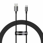 Baseus P10320102114-01 100W USB to USB-C / Type-C Fast Charging Data Cable, Length: 1.5m(Black)