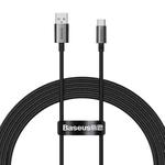 Baseus P10320102114-02 100W USB to USB-C / Type-C Fast Charging Data Cable, Length: 2m(Black)
