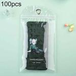 100pcs PVC Transparent Self-sealing Packaging Bag for Phone / Tablet PC Case, Size: 18x29cm