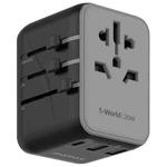 MOMAX UA11 1-World 20W PD Global Travel Fast Charger Power Adapter(Black)