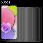 50pcs 0.26mm 9H 2.5D High Aluminum Tempered Glass Film For Samsung Galaxy A04s / A04 / A04e / M04 / F04
