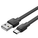 WIWU Bravo Series Wi-C003 USB to USB-C / Type-C 2.4A Charging Data Cable, Length: 1m (Black)