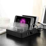 006L Multi-function 50W DC5V/10A (Max) Output (Low Power) 8 Ports USB Detachable Charging Station Smart Charger(Black)