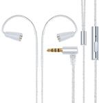 IE80 Plug Silver-plated Headphone Wire with Mic(Silver)