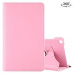 Litchi Texture Rotating ClassicBusiness Horizontal Flip Leather Case for Galaxy Tab A 8.0 T290 / T295 (2019), with Holder (Pink)