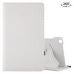 Litchi Texture Rotating ClassicBusiness Horizontal Flip Leather Case for Galaxy Tab A 8.0 T290 / T295 (2019), with Holder (White)
