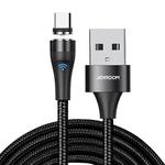 JOYROOM S-1021X1 2.1A Micro USB Magnetic Charging Cable with LED Indicator, Length: 1m(Black)