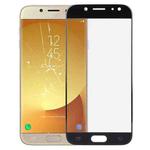 For Galaxy J7 (2017) / J730 Front Screen Outer Glass Lens (Black)