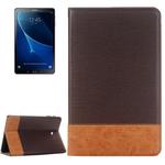 For Galaxy Tab A 10.1 / T580 Cross Texture Horizontal Flip Leather Case with Holder & Card Slots & Wallet(Coffee)