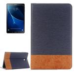 For Galaxy Tab A 10.1 / T580 Cross Texture Horizontal Flip Leather Case with Holder & Card Slots & Wallet(Dark Blue)