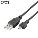 2 PCS LY-U2X123 USB Male to Micro USB 5 Pin Male Data Cable, Cable Length: 5m