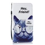 Cat Pattern Horizontal Flip Leather Case for Galaxy M30, with Holder & Card Slots & Wallet