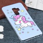 For Galaxy S9+ Noctilucent Horse Pattern TPU Soft Back Case Protective Cover