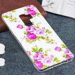 For Galaxy S9+ Noctilucent Horse Pattern TPU Soft Back Case Protective Cover