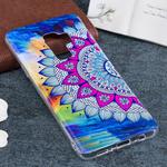 For Galaxy S9+ Noctilucent Horse Pattern TPU Soft Back Case Protective Cover