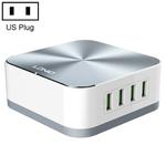 LDNIO A8101 8 x USB Ports QC3.0 Smart Travel Charger, US Plug(Grey)