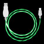 LED Flowing Light 1m USB A to Micro USB Data Sync Charge Cable, For Galaxy, Huawei, Xiaomi, LG, HTC and Other Smart Phones (Green)