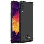 IMAK All-inclusive Shockproof Airbag TPU Case for Galaxy A70, with Screen Protector(Matte Black)