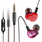 QKZ CK4 HIFI In-ear Four-unit Music Headphones (Red)