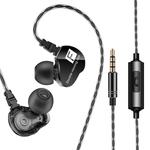 QKZ CK9 HiFi In-ear Four Unit Sports Music Headphones (Black)