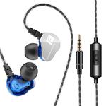 QKZ CK9 HiFi In-ear Four Unit Sports Music Headphones (Blue)