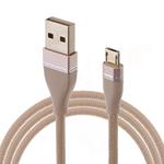 Nylon Weave Style USB to Micro USB Data Sync Charging Cable, Cable Length: 1m, For Galaxy, Huawei, Xiaomi, LG, HTC and Other Smart Phones (Gold)