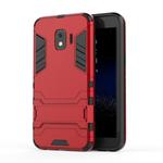 Shockproof PC + TPU Case for Galaxy J2 Core, with Holder (Red)