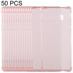 50 PCS 0.75mm Dropproof Transparent TPU Case for Galaxy Note9(Pink)