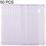 50 PCS 0.75mm Dropproof Transparent TPU Case for Galaxy Note9(Purple)