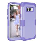 For Galaxy S8 Dropproof 3 in 1 Silicone sleeve for mobile phone (Purple)