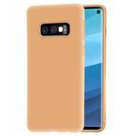Frosted Soft TPU Protective Case for Galaxy S10e(Yellow)
